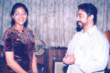 கமலின் டார்ச்சரால் திருமணமாகி அமெரிக்கா ஓடிய நடிகை! கணவர் புகைப்படம்