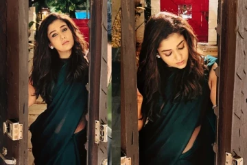 நயன்தாரா போட்டோஷூட்.. சேலையில் அழகிய போஸ்