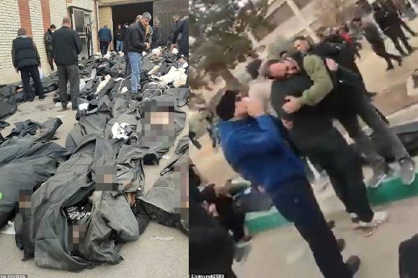 500 கடந்த கொல்லப்பட்டவர்கள் எண்ணிக்கை... தெருக்களில் சடலங்கள்: பற்றியெரியும் ஈரான் | Bodies Build Up Streets In Iran 500 கடந்த கொல்லப்பட்டவர்கள் எண்ணிக்கை... தெருக்களில் சடலங்கள்: பற்றியெரியும் ஈரான் | Bodies Build Up Streets In Iran