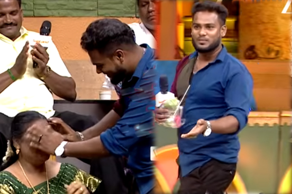 Tamizha Tamizha: விதவை தாய்க்கு தலையில் பூ வைத்து அழகுபார்த்த மகன்! அரங்கமே கண்கலங்கிய தருணம் | Tamizha Son Puts Flowers On Widowed Mother S Head Tamizha Tamizha: விதவை தாய்க்கு தலையில் பூ வைத்து அழகுபார்த்த மகன்! அரங்கமே கண்கலங்கிய தருணம் | Tamizha Son Puts Flowers On Widowed Mother S Head