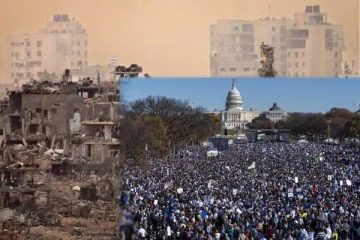 இஸ்ரேல் பணயக் கைதிகளை விடுவிக்கக் கோரி அமெரிக்காவில் 2.9 இலட்சம் பேர் பேரணி