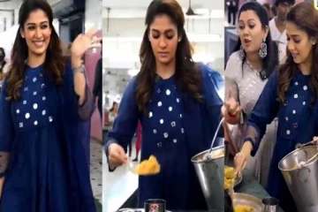 திரைப்படம் புரமோஷனுக்காக பிரியாணி போட்ட நயன்தாரா- ஆரவாரப்படுத்திய ரசிகைகள்!