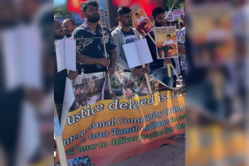 ஈழத்தமிழர்களுக்கு நீதி கோரி ஜெனிவாவில் போராட்டம்(Photo)