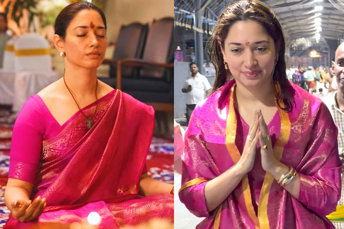 துர்க்கை அம்மனுக்கு கடுமையான விரதம்.. ஆன்மிகத்தில் மூழ்கிய நடிகை தமன்னா.. | Tamannaah Fasting Weekly 3 Days For Durgai Amman