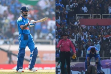 வாணவேடிக்கை காட்டி 52வது சதமடித்த கோஹ்லி! ஓடி வந்து காலில் விழுந்த ரசிகர்