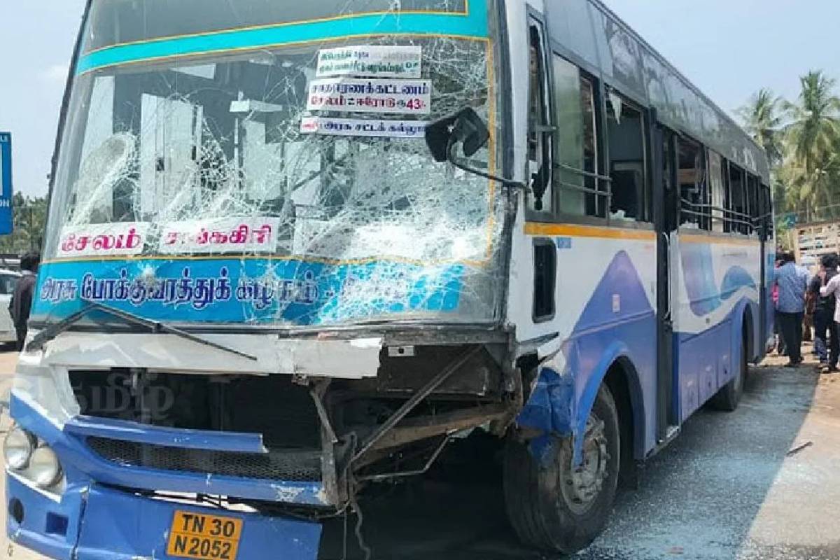 சேலத்தில் பயங்கர விபத்து.., அரசு பேருந்து மோதி 7 பேர் பலி | Accident In Salem 7 Killed In Gov Bus Collision
