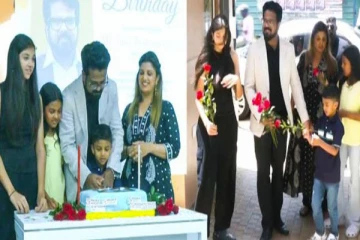 யாழ்ப்பாணத்தில் பிறந்தநாள் கொண்டாடிய ரம்பா கணவர்