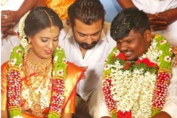 ரசிகரின் திருமணத்தில் தாலி எடுத்து கொடுத்த நடிகர் சூர்யா..! ட்ரெண்டிங் ஆகும் புதிய கெட்டப் புகைப்படம்..