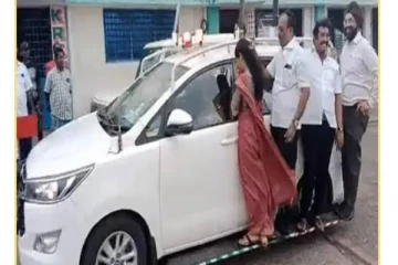 முதலமைச்சரின் கான்வாயில் தொங்கிய படி சென்ற மேயர் பிரியா