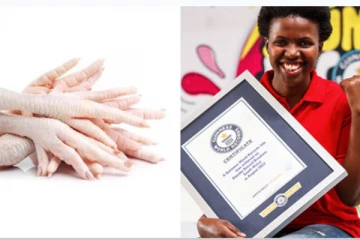 கோழிக்கால்களால் உலக சாதனை படைத்த பெண்மணி!