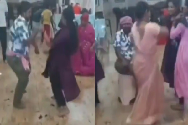 கோயிலில் சன்னி லியோன் பாட்டுக்கு ஆட்டம் - ஊழியர்கள் டிஸ்மிஸ்! | Srisailam Annasatra Staff Dance Video Goes Viral கோயிலில் சன்னி லியோன் பாட்டுக்கு ஆட்டம் - ஊழியர்கள் டிஸ்மிஸ்! | Srisailam Annasatra Staff Dance Video Goes Viral