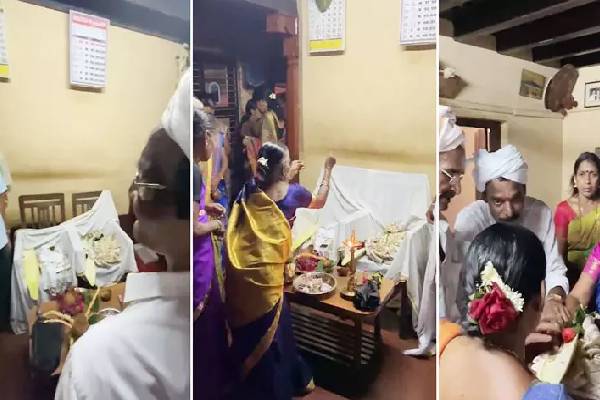 30 வருடத்திற்கு முன் இறந்தவர்ளுக்கு திருமணம் : விழாவில் சிக்கன் விருந்து , வைரலாகும் வீடியோ - தமிழ்நாடு