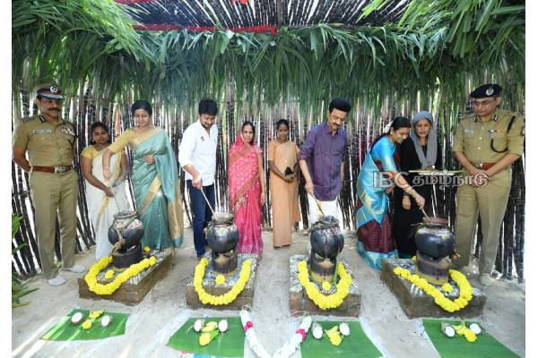 Chief Minister M. K. Stalin celebrated Pongal