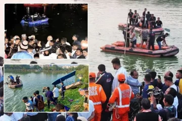 இந்தியாவில் ஆற்றில் படகு கவிழ்ந்து விபத்து: 14 மாணவர்கள் பரிதாப உயிரிழப்பு