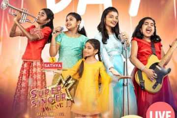 சூப்பர் சிங்கர் ஜூனியர் 10! Finalist-உடன் விஜே பிரியங்கா. புகைப்படம்..