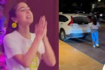 கையெடுத்து கும்பிட்டு ஓட்டம் பிடித்த நடிகை சாரா அலிகான்!! விமான நிலையத்தில் என்ன நடந்தது..