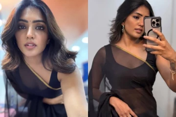 ட்ரான்ஸ்பரென்ட் சேலையில் ஹாட் போஸ் கொடுத்த ஈஷா ரெப்பா