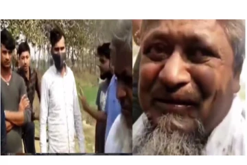 மாட்டிறைச்சி எடுத்துச் சென்றதாக கூறி முதியவரை சரமாரியாக தாக்கிய கும்பல்... - அதிர்ச்சி வீடியோ...!