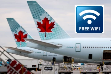 விமானத்தில் இலவச Wi-Fi வழங்குவதாக அறிவித்துள்ள கனேடிய நிறுவனம்