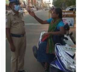 ‘‘மாஸ்க் போடலைன்னா உள்ள போடுவியா நானும் ரவுடிதான்’’- காவல்துறையினரிடம் வம்பிழுத்த பெண்!