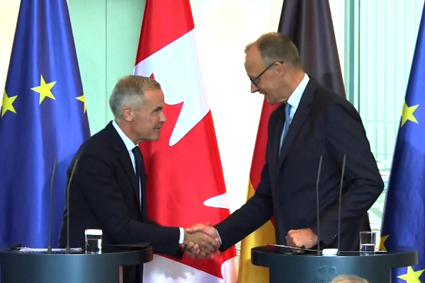 Germany Canada minerals deal, critical minerals agreement 2025, lithium rare earths Germany Canada, Canada defense partnership Germany, supply chain diversification Europe, Canada mining exports to Germany, Merz Carney Berlin summit, EU-China mineral dependency, Thyssenkrupp submarine project, NATO energy security minerals