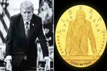 தங்க நாணயத்தில் டொனால்ட் டிரம்பின் உருவம் ; அமெரிக்கா அரசியல் தீவிரமடைந்துள்ள சர்ச்சை