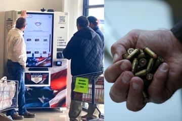 இனி மளிகை கடைகளில் ஏடிஎம் - ஆனால் பணம் வராது; துப்பாக்கி குண்டு தான் வரும்