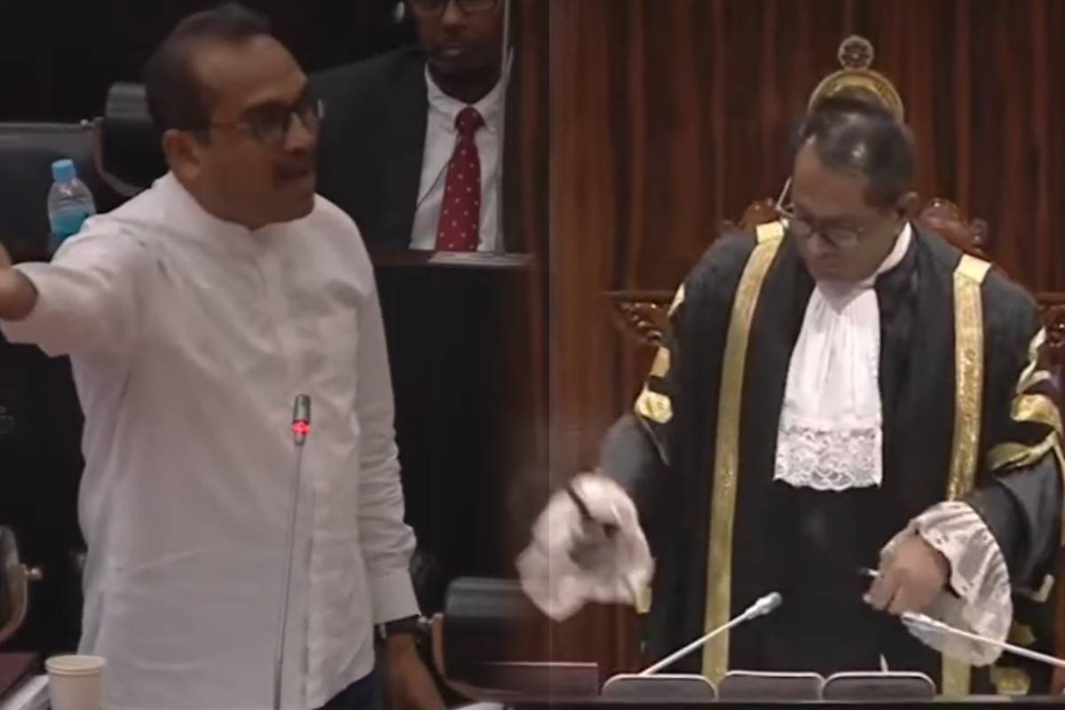 செங்கோலை கைப்பற்ற முயன்ற எதிர்க்கட்சியினர்! நாடாளுமன்றில் அமைதியின்மை | Today Parliament Debate On Vat Amendment Bill