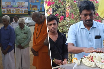 தியாக தீபம் திலீபனின் நினைவாலயத்துக்கு முன்பாகத் தொடரும் அமைதி வழிப் போராட்டம்