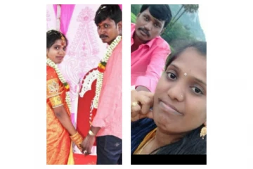 செல்போனில் பேசி கொண்டிருந்த மனைவி வெட்டிக்கொலை