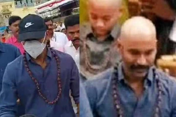 திருப்பதியில் மொட்டை அடித்த நடிகர் தனுஷ்: வைரல் புகைப்படங்கள்