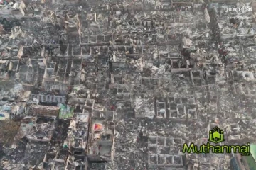 பங்களாதேஷின் டாக்காவில் ஏற்பட்ட தீ விபத்து