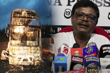 யாழில் திடீரென தீப்பற்றி எரிந்த சொகுசு பேருந்து! தொடரும் விசாரணைகள்