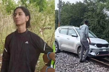 viral video: தண்டவாளத்தில் தாறுமாறாக கார் ஓட்டிய பெண்! மடக்கிப் பிடித்த ஊழியர்கள்