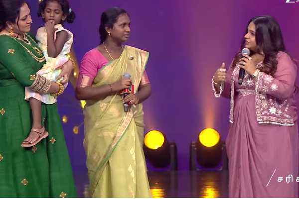 அஞ்சு வண்ண பூவே!! சரிகமப அரங்கையே உருக வைத்த பவித்ரா...கட்டியணைத்த சைந்தவி... | Saregamapa Seniors S5 Dedication Round Pavithra