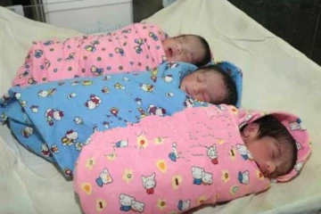 கொரோனா தொற்றுக்குள்ளாகி மூன்று குழந்தைகளை பெற்றெடுத்த பெண்!