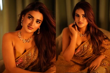 சேலையில் இவ்ளோ கவர்ச்சியா.. நடிகை நிதி அகர்வால் போட்டோஷூட்