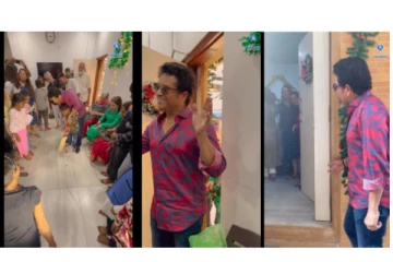 குழந்தைகளுடன் கிறிஸ்துமஸ் கொண்டாடிய சச்சின் - வைரலாகும் வீடியோ