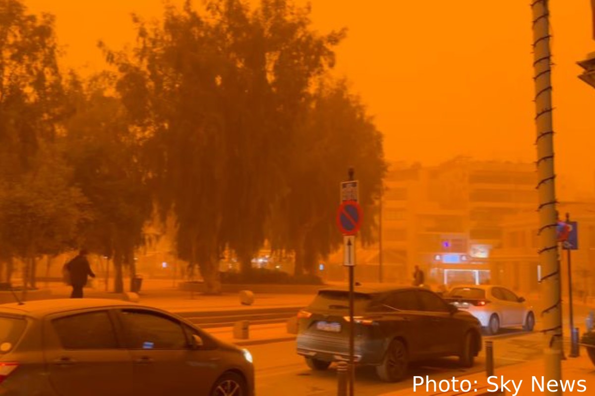 ஆரஞ்சு நிறமாக மாறிய வானம்: கிரேக்கத்தின் கிரீட் தீவில் ஆச்சரியம்: பின்னணி | Greek Island Crete Skies Turns Orange