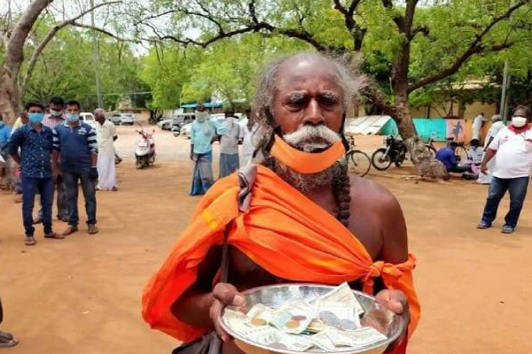 இலங்கைக்கு தனது கடைசி நன்கொடையை வழங்கிய தமிழக யாசகர்! | Yasakar Tamil Nadu Gave Last Donation Sri Lanka