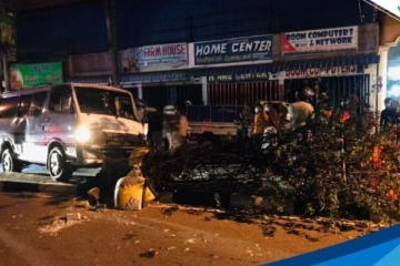 காத்தான்குடி பிரதான வீதியில் ஏற்பட்ட  கோர விபத்து