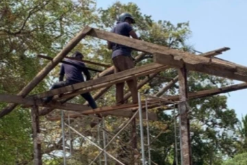 விஷமிகளால் எரியூட்டப்பட்ட கிட்டு பூங்கா புனரமைப்பு வேலைகள் உடன் ஆரம்பம்