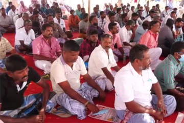 தமிழக மீனவர்களை விடுதலை செய்யுமாறு தங்கச்சிமடத்தில் போராட்டம் (Photos)