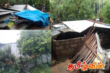 யாழில் பெய்து வரும் மழையால் இரண்டு குடும்பங்கள் பாதிப்பு!