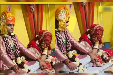 திருமண மேடையில் தூங்கிய மணமகள்: மணமகன் வெளிப்படுத்திய அழகான எதிர்வினை: வீடியோ