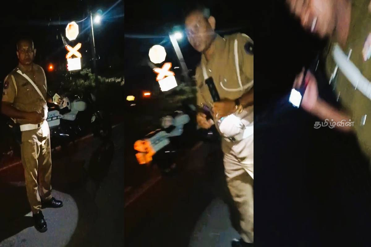 பேசாலை பொலிஸாரின் அநாகரீக நடத்தை: இணையத்தில் பரவும் காணொளி | Indecent Behavior Of The Police In Peshawar