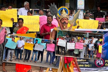 பாடகர் சங்கீதனுக்கு ஆதரவாக வடக்கில் தொடரும் போராட்டம்