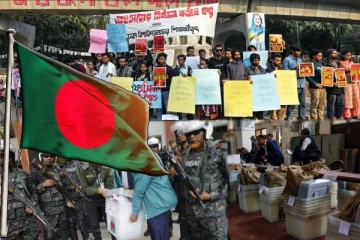 பங்களாதேஷ் பொதுத் தேர்தல் : தொடரும் எதிர்ப்பு நடவடிக்கைகள்