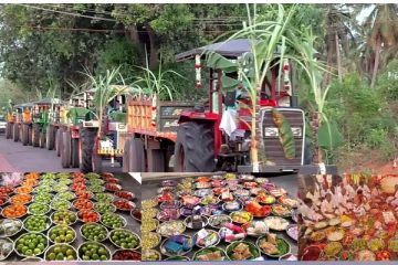 அடேங்கப்பா, 500 வகையான சீர்வரிசைகளா? - ஊரையே திரும்பிப்பார்க்க வைத்த பிரமாண்ட நிச்சயதார்தம்..!