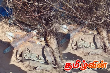 மட்டக்களப்பு வவுணதீவு வயல் நிலத்தில் மீட்கப்பட்ட வெடிபொருட்கள் அழிப்பு
